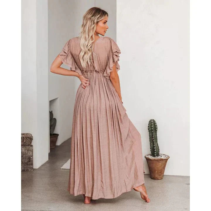 Anne™ - Maxi Taupe Ibiza Ruha