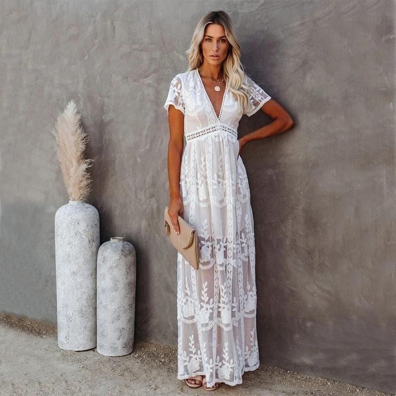 Aniek™ - Maxi Csipkés Ibiza Ruha