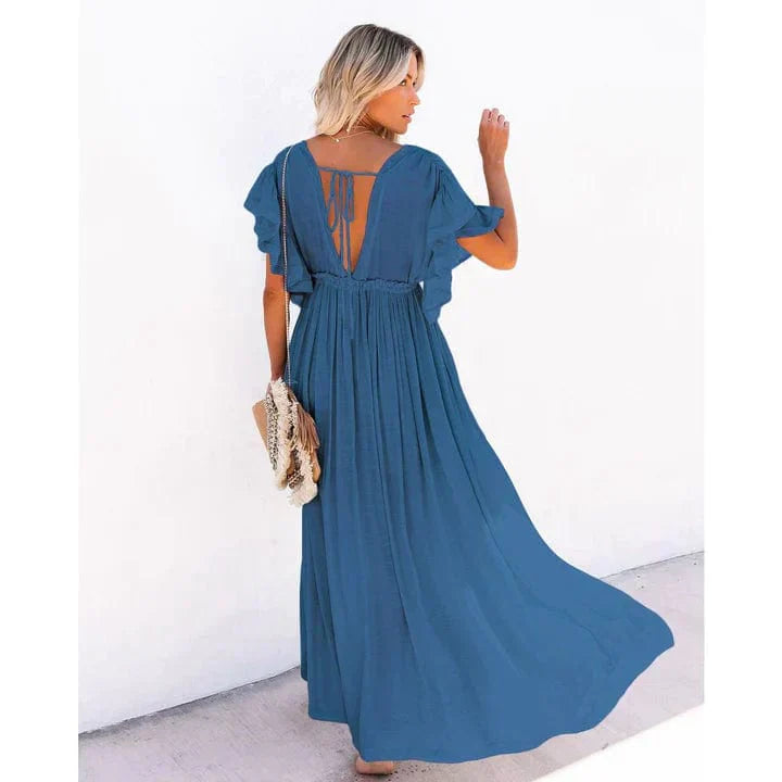 Anouk™ - Maxi Tengerkék Ibiza Strandruha